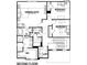 Layout of the second floor, including 3 bedrooms, 2 baths, a laundry room, and walk in closet at 125 Maplewood Ln, Conyers, GA 30094