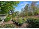 A beautiful community garden with raised beds, offering residents a green space for gardening at 2300 Peachford Rd # 3411, Atlanta, GA 30338