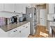 Well-organized kitchen featuring stainless steel appliances and sleek countertops at 79 Nimblewood Trl, Acworth, GA 30101