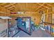 Interior view of a well-organized shed with exposed beams, providing ample storage for tools, sports equipment, and seasonal items at 79 Nimblewood Trl, Acworth, GA 30101