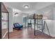 Cozy bedroom with bunk bed, desk and chair at 133 Old Alabama Se Rd, Emerson, GA 30137