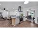 Modern kitchen with center island, stainless steel appliances, and an open layout at 3046 Wendgate Dr, Marietta, GA 30062