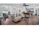 Spacious open floor plan combining living and kitchen spaces with lots of natural light at 3046 Wendgate Dr, Marietta, GA 30062