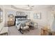 Spacious main bedroom featuring a trey ceiling, fan and sitting area at 1338 Magnolia Bend Way # 289, Jonesboro, GA 30238