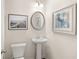 Chic powder room with modern fixtures and decor at 1338 Magnolia Bend Way # 289, Jonesboro, GA 30238