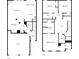 Detailed floorplan showcasing layout of the home including bedrooms and kitchen at 1795 Waterside Nw Dr # 7, Kennesaw, GA 30152