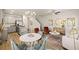 Open-concept living area featuring a kitchen, dining area, and cozy living room with stylish decor and natural light at 9450 Cedar Grove Ct # 332, Jonesboro, GA 30238