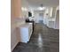 Modern kitchen with stainless steel appliances and white cabinets at 3689 Deer Springs Trl, Ellenwood, GA 30294