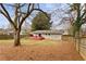 Large backyard with lawn and deck, perfect for outdoor activities and relaxation at 3351 Creatwood Se Trl, Smyrna, GA 30080