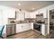 Well-lit kitchen showcasing stainless steel appliances, granite countertops, and neutral backsplash at 4324 Rue Saint Michel, Stone Mountain, GA 30083