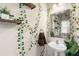 Stylish half bathroom with vanity sink at 1749 Charcoal Ives Rd, Lawrenceville, GA 30045