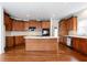 Updated kitchen with center island and breakfast bar and a suite of stainless steel appliances at 2322 Norbury Se Cv, Smyrna, GA 30080