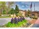 Landscaped community entrance with fountain and clear community signage at 3777 Peachtree Ne Rd # 1324, Brookhaven, GA 30319