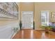 Bright foyer featuring hardwood floors, high ceilings, and a grand entrance at 3739 Newhalem Sw St, Atlanta, GA 30331