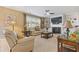 Cozy living room with fireplace, built-in shelving, and plush seating at 3739 Newhalem Sw St, Atlanta, GA 30331