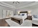 This main bedroom features a neutral color palette and lots of natural light at 4681 Gablestone Dr, Hoschton, GA 30548