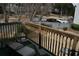 View from the outdoor deck overlooking community green space at 1026 Riverbend Club Se Dr, Atlanta, GA 30339
