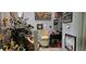 Hallway with eclectic artwork and a stair lift for accessibility at 1026 Riverbend Club Se Dr, Atlanta, GA 30339