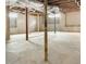 Unfinished basement featuring exposed ceiling and support beams at 2413 Hillside Ave, Decatur, GA 30032