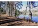 Scenic view of lake bordered by tall trees and walking path at 2413 Hillside Ave, Decatur, GA 30032