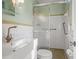Bathroom featuring a toilet, sink, bathtub, and walk-in shower at 2826 Summit Ridge Dr, Marietta, GA 30066