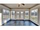 Bright sun room offering lots of natural light and views to the back yard at 285 Belmont Trl, Covington, GA 30016