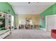 Spacious bedroom with vaulted ceilings, ceiling fan, and desk with shelves at 1217 Trophy Club Ave, Dacula, GA 30019