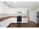 Clean kitchen with white cabinets, stainless steel appliances, and a modern stove at 106 Saint Margrit Cir, Stockbridge, GA 30281