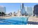 Rooftop pool offers stunning city views and ample space for lounging at 3325 Piedmont Ne Rd # 1502, Atlanta, GA 30326