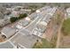Aerial perspective of the community showcasing the well-planned neighborhood layout with sidewalks and streetscape at 539 Walton Dr, Woodstock, GA 30188
