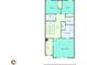 Floor plan of the second floor, features 2 bedrooms, a Primary bedroom, a Primary bath, and laundry at 539 Walton Dr, Woodstock, GA 30188