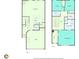 Two floor plans displaying living spaces, bedrooms, baths, laundry, kitchen, and garage at 539 Walton Dr, Woodstock, GA 30188