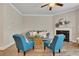 Cozy living room with hardwood floors, fireplace, and comfortable seating at 539 Walton Dr, Woodstock, GA 30188