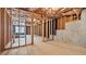 Unfinished basement view showcasing exposed wood framing and potential for customization at 1657 Stilesboro Ridge Dr, Kennesaw, GA 30152