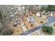Aerial view of neighborhood featuring homes, driveways, and mature trees at 2275 Perch Sw Way, Marietta, GA 30008