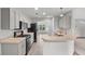 Modern kitchen equipped with stainless steel appliances and sleek countertops at 2275 Perch Sw Way, Marietta, GA 30008