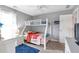 bedroom featuring bunkbeds, light-colored walls, and carpeted floors at 4265 Elmhurst Ln, Cumming, GA 30028