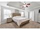 Serene main bedroom with tray ceiling, carpeted floors, and plenty of natural light at 4265 Elmhurst Ln, Cumming, GA 30028