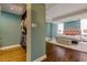 Bright bedroom with a walk-in closet. Provides ample storage and easy access to your wardrobe at 145 15Th Ne St # 1012, Atlanta, GA 30309