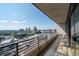 Balcony featuring seating and panoramic city views under a clear sky at 750 Park Ne Ave # 21E, Atlanta, GA 30326