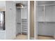 Closet with open shelving and hanging rods for optimal organization, featuring a neutral color palette at 750 Park Ne Ave # 21E, Atlanta, GA 30326
