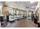 Gym with modern treadmills, exercise equipment, and large windows at 750 Park Ne Ave # 21E, Atlanta, GA 30326