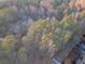 Aerial view of a tree-filled property with a survey map overlay at 2057 Sugar Pike Rd, Woodstock, GA 30188