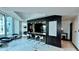 Modern bar and lounge area with contemporary furnishings, lighting, and decor at 400 W Peachtree Nw St # 2808, Atlanta, GA 30308