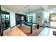 Community game room with pool table, and access to the outdoor terrace at 400 W Peachtree Nw St # 2808, Atlanta, GA 30308