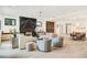 Spacious living room with hardwood floors, contemporary fireplace, and neutral decor for a cozy atmosphere at 401 Lynne Cir, Alpharetta, GA 30009