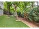 Fenced dog park with trees, artificial turf, and comfortable seating areas at 2500 Peachtree Nw Rd # 606N, Atlanta, GA 30305