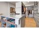 Walk-in closet boasts an island with a glass top and abundant storage; great organizational space at 2500 Peachtree Nw Rd # 606N, Atlanta, GA 30305