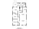 Detailed floor plan showcasing the layout of a 1075 sq ft home including the living room and bedrooms at 80 Holder St, Temple, GA 30179