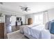 Spacious main bedroom offering a calming retreat with sliding barn door, and modern décor at 1751 Stanwood Se Ave, Atlanta, GA 30317